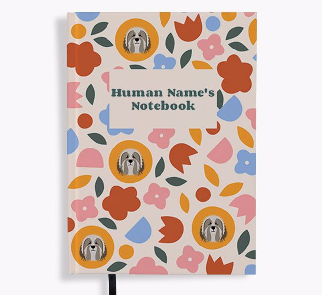 Floral: Personalized {breedFullName} Notebook