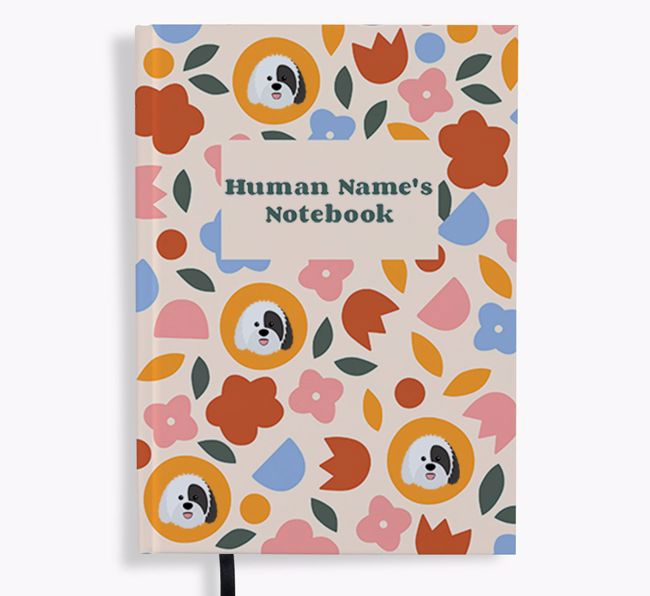 Floral: Personalised {breedFullName} Notebook