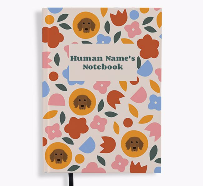 Floral: Personalized {breedFullName} Notebook