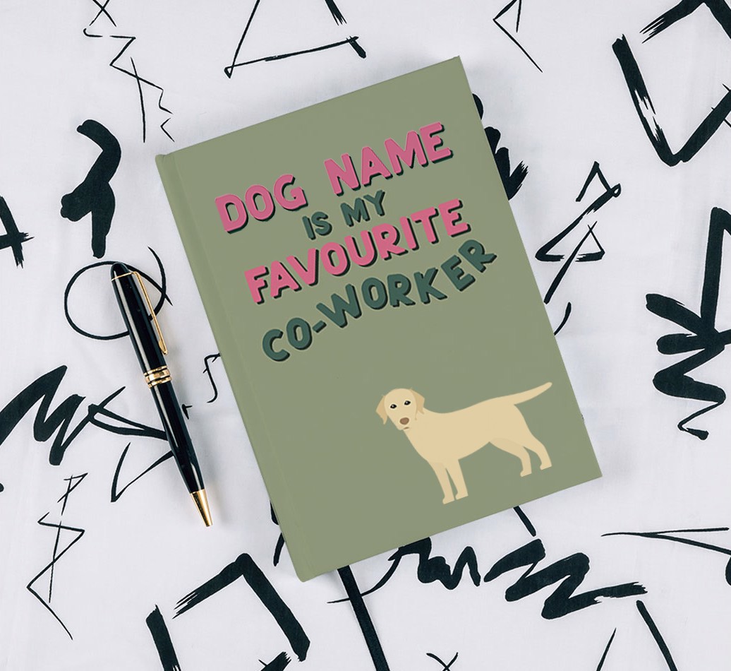 Favourite Co-Worker: Personalised {breedFullName} Notebook