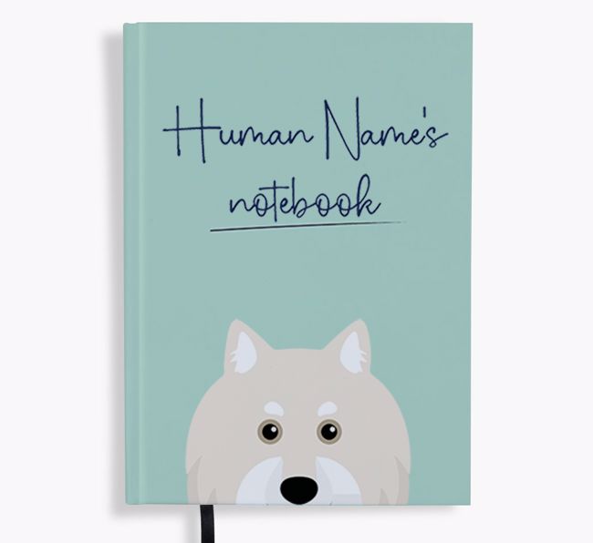 Handwritten: Personalized {breedFullName} Notebook