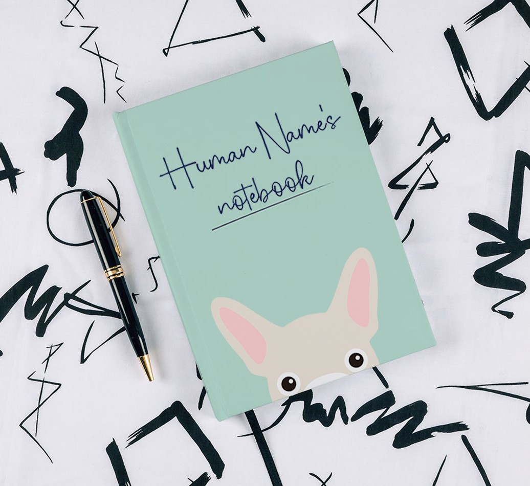 Handwritten: Personalized {breedFullName} Notebook