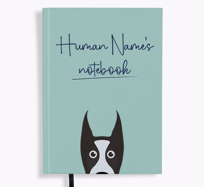 Handwritten: Personalized {breedFullName} Notebook