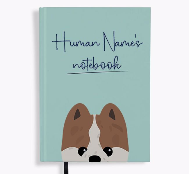 Handwritten: Personalized {breedFullName} Notebook