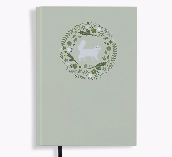 Floral Wreath: Personalized {breedFullName} Notebook