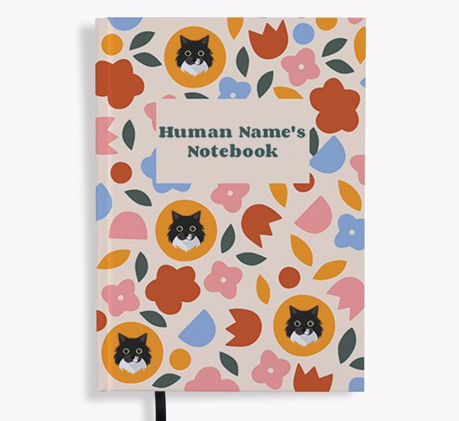 Floral: Personalised {breedFullName} Notebook