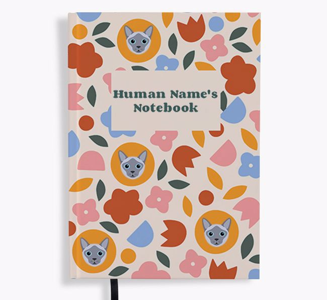 Floral: Personalised {breedFullName} Notebook