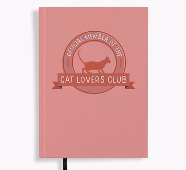 Cat Lover's Club: Personalised {breedFullName} Notebook