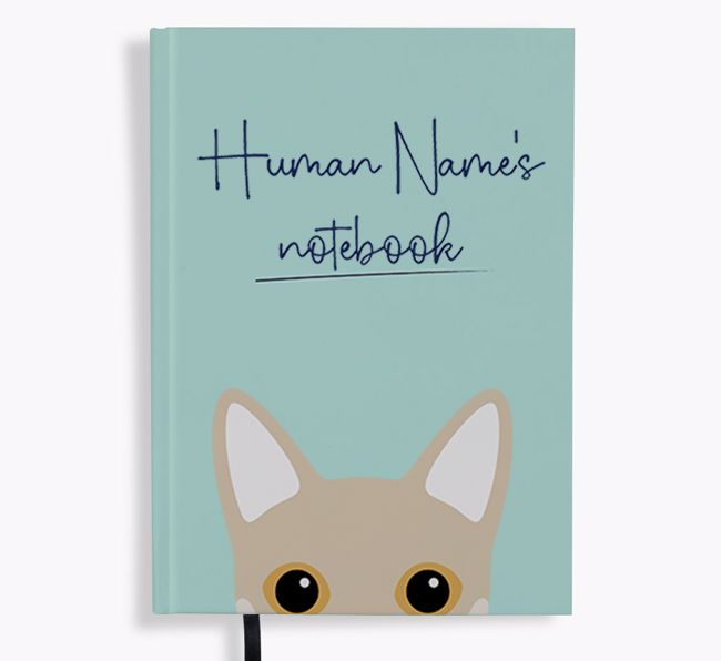 Handwritten: Personalized {breedFullName} Notebook