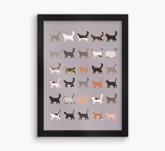 A Great Deal Of Cats: Personalised {breedCommonName} Framed Print