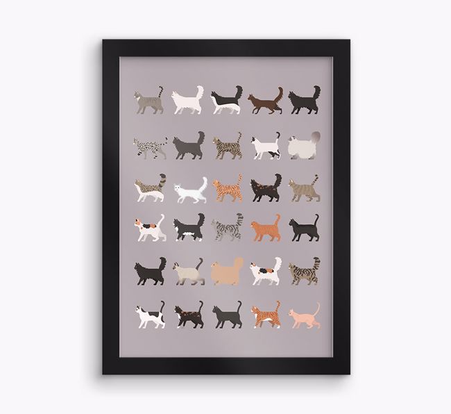 A Great Deal Of Cats: Personalised {breedCommonName} Framed Print