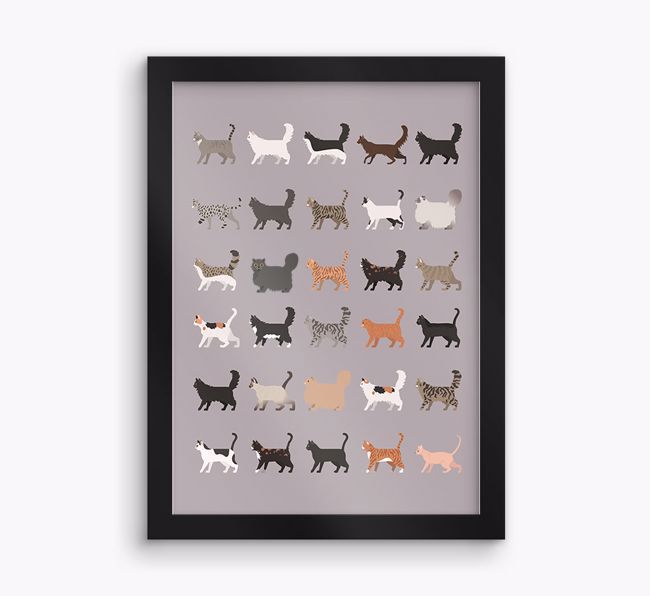 A Great Deal Of Cats: Personalised {breedCommonName} Framed Print