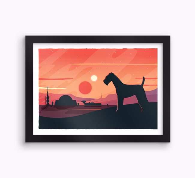 Sci-Fi Adventure: Personalised {breedFullName} Framed Print