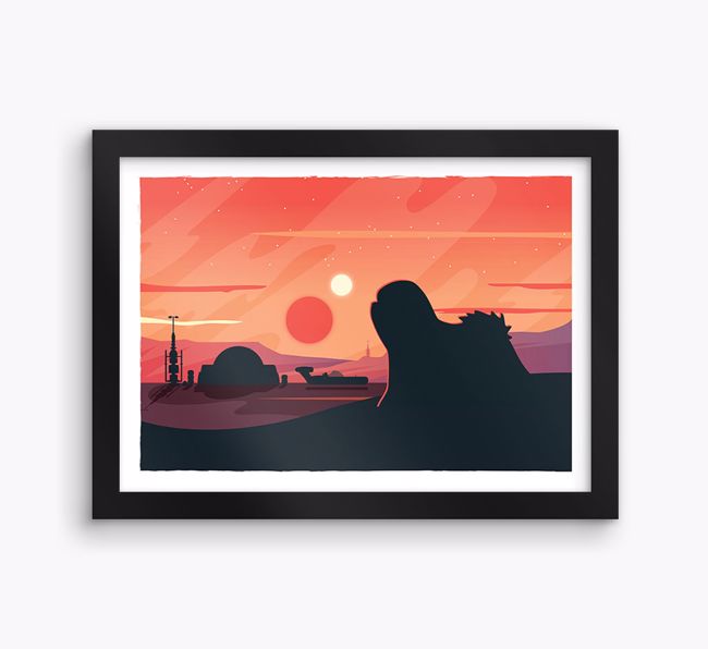 Sci-Fi Adventure: Personalised {breedFullName} Framed Print