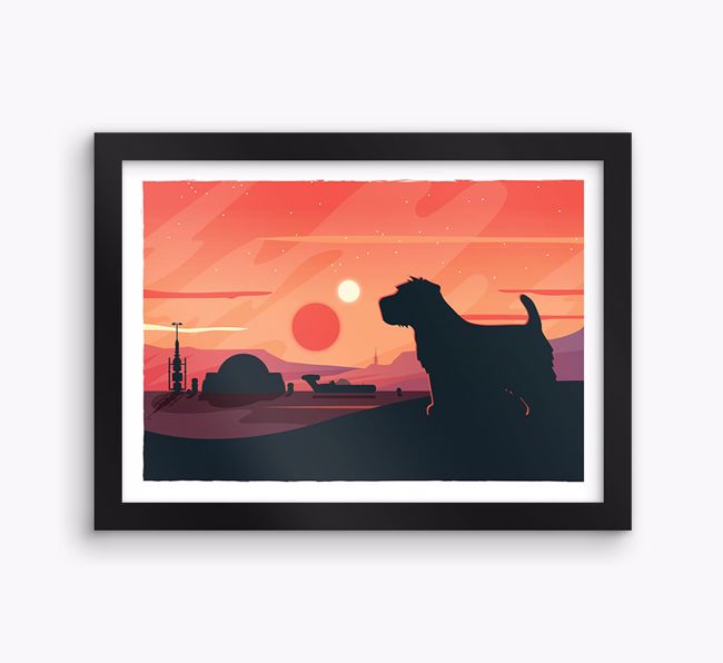 Sci-Fi Adventure: Personalised {breedFullName} Framed Print