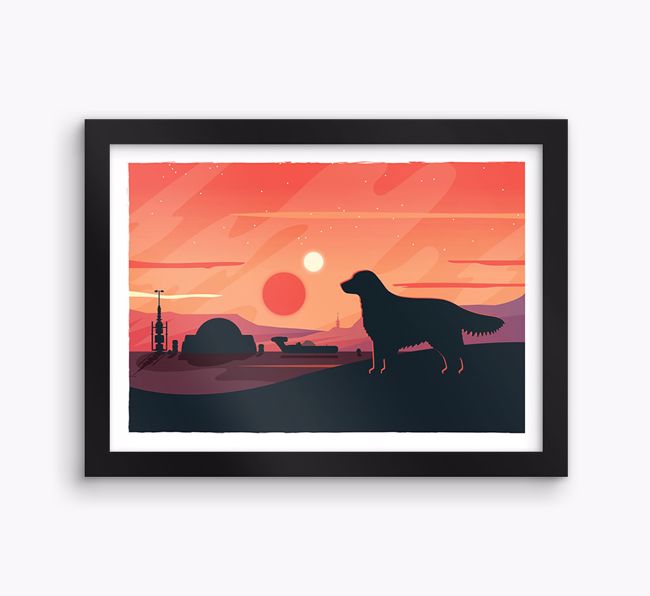 Sci-Fi Adventure: Personalised {breedFullName} Framed Print