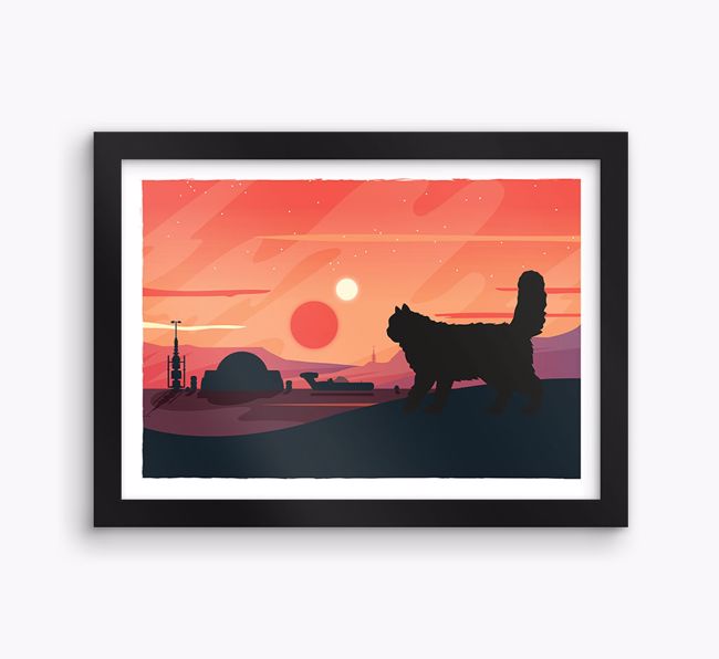 Sci-Fi Adventure: Personalised {breedFullName} Framed Print