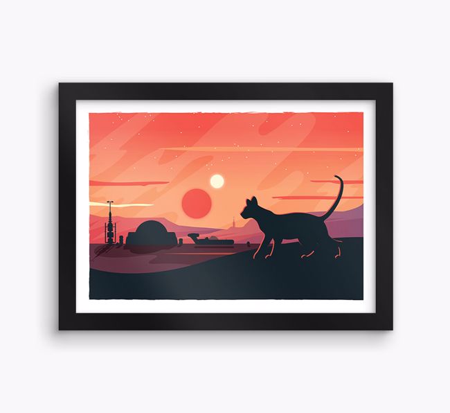 Sci-Fi Adventure: Personalised {breedFullName} Framed Print