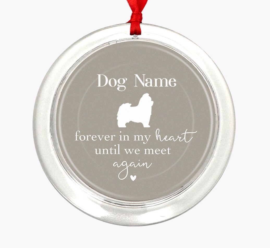 Until We Meet Again: Personalized {breedFullName} Christmas Decoration