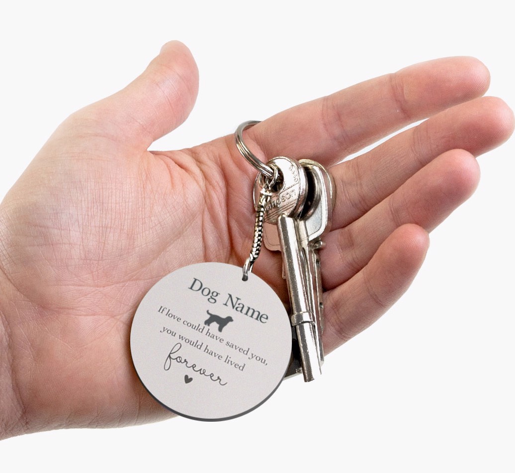 If Love Could Have Saved You: Personalised Double-Sided Keyring