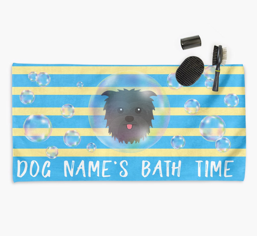 'Personalised 'Bathtime' Towel for your {breedCommonName}