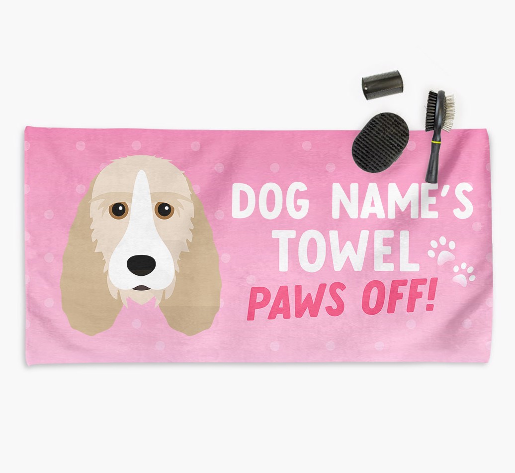 Paws Off: Personalised Dog Towel for your {breedCommonName}