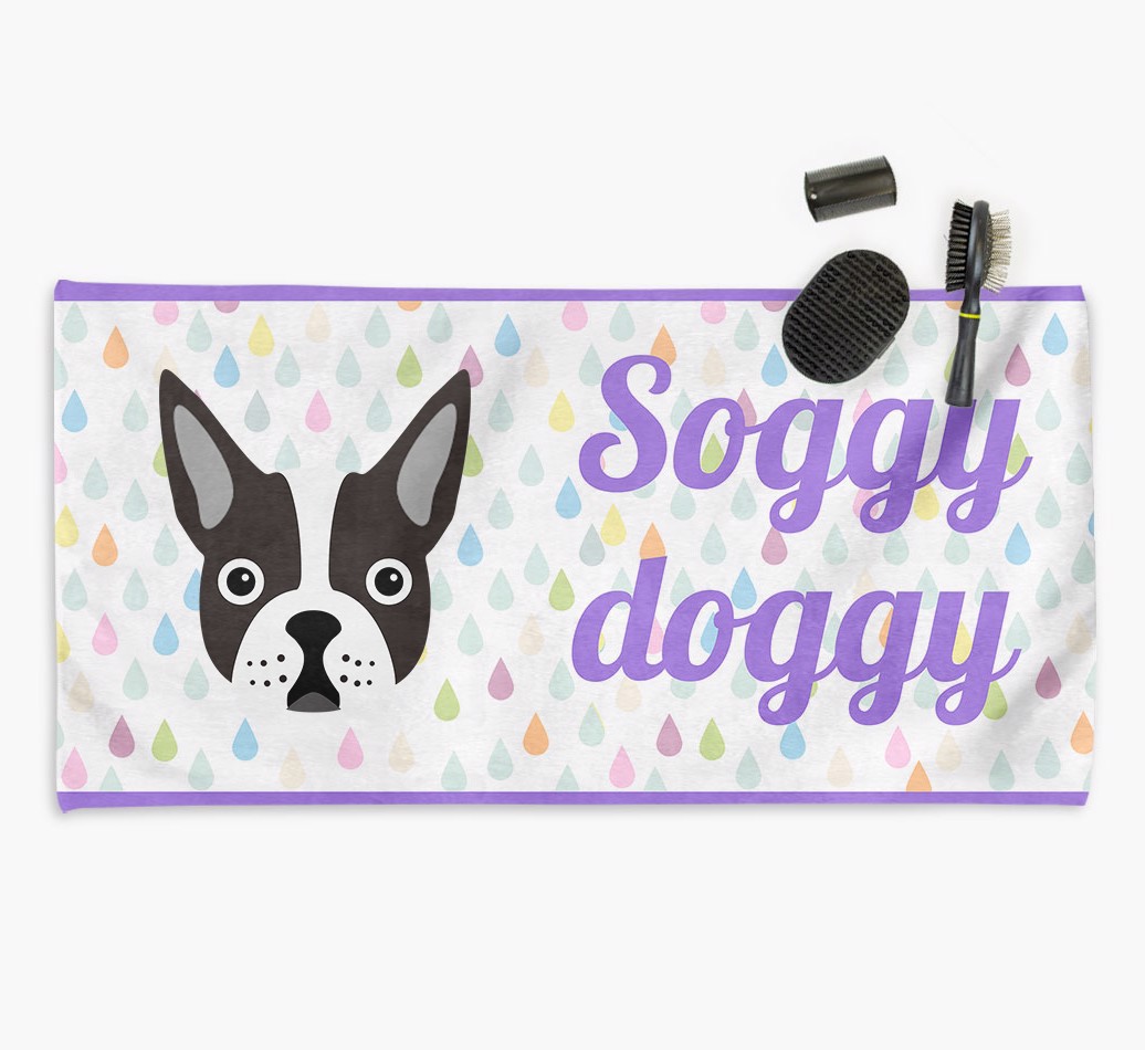 'Soggy Doggy' Dog Towel for your {breedCommonName}