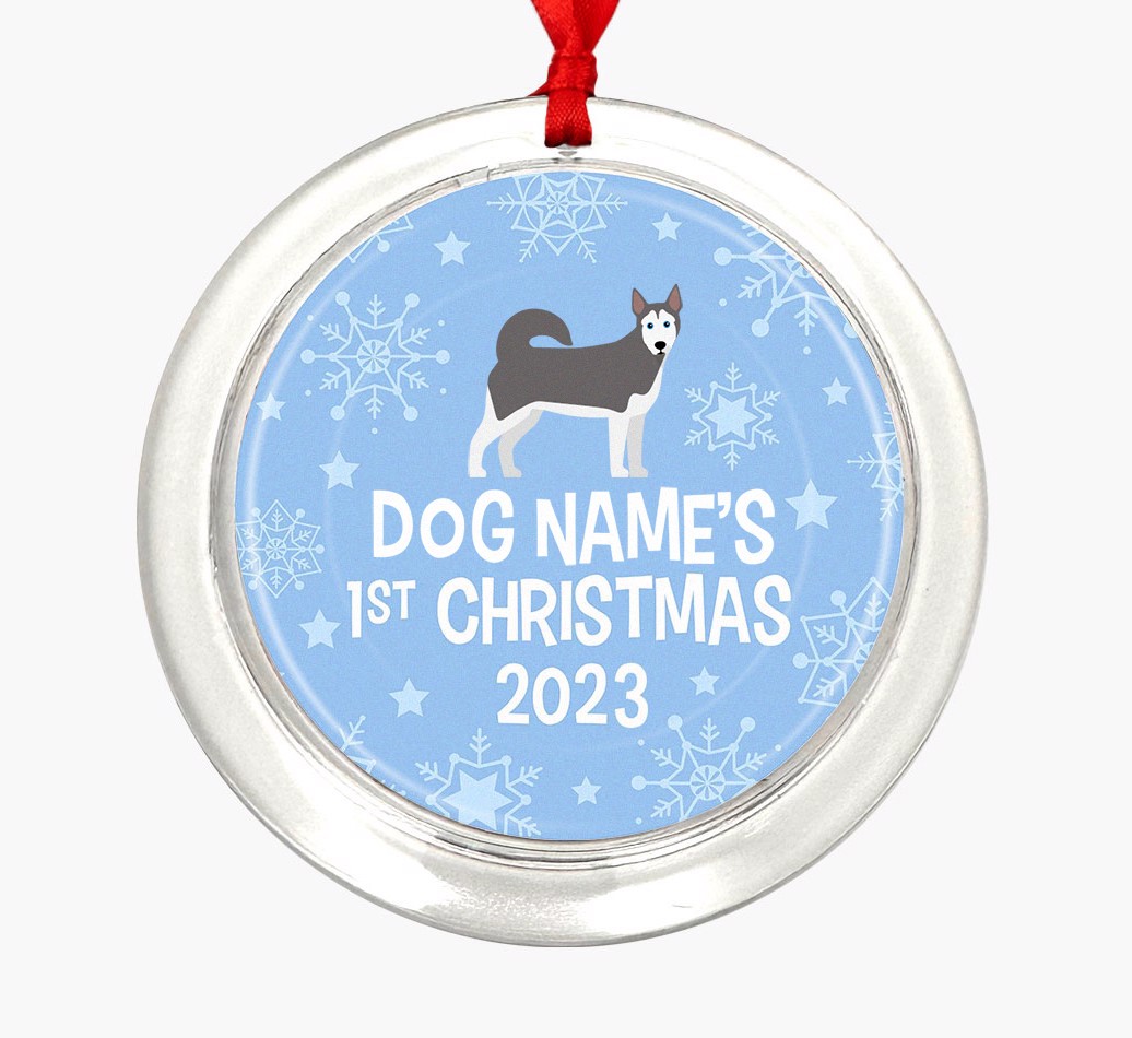 First Christmas 2023: Personalized {breedFullName} Christmas Decoration