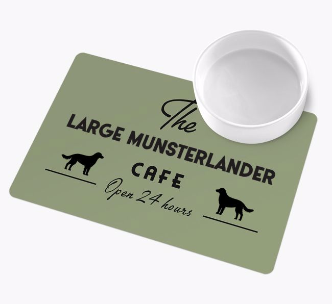 The {breedFullName} Cafe: Personalized {breedFullName} Placemat 