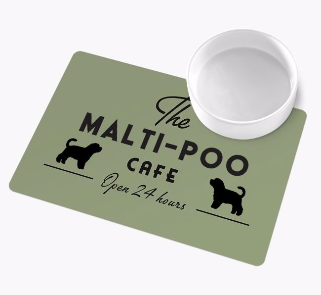 The {breedFullName} Cafe: Personalized {breedFullName} Placemat 