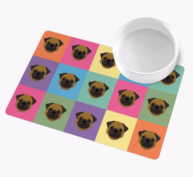 Icon Pattern: Personalized {breedFullName} Wipe Clean Feeding Mat