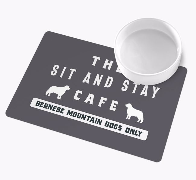 Sit and Stay Cafe: Personalized {breedFullName} Wipe Clean Feeding Mat