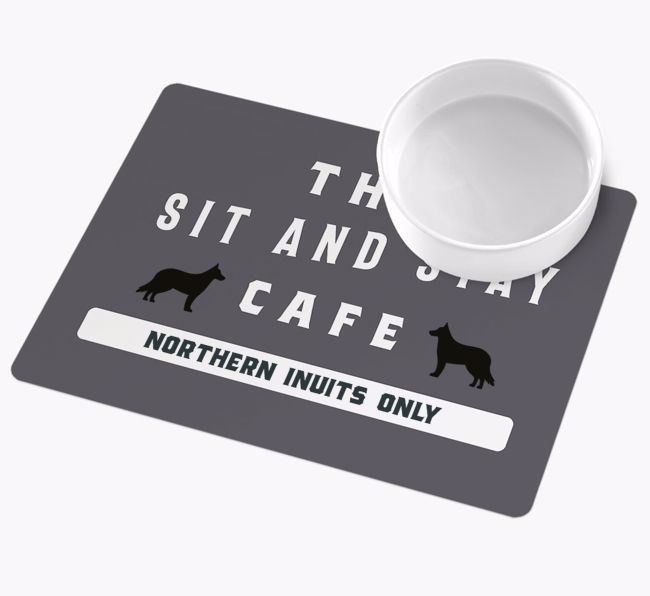 Sit and Stay Cafe: Personalised {breedFullName} Wipe Clean Feeding Mat