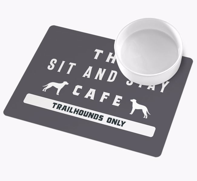 Sit and Stay Cafe: Personalised {breedFullName} Wipe Clean Feeding Mat