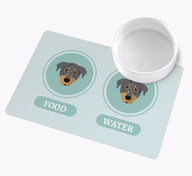 Yappicons: Personalized {breedFullName} Wipe Clean Feeding Mat