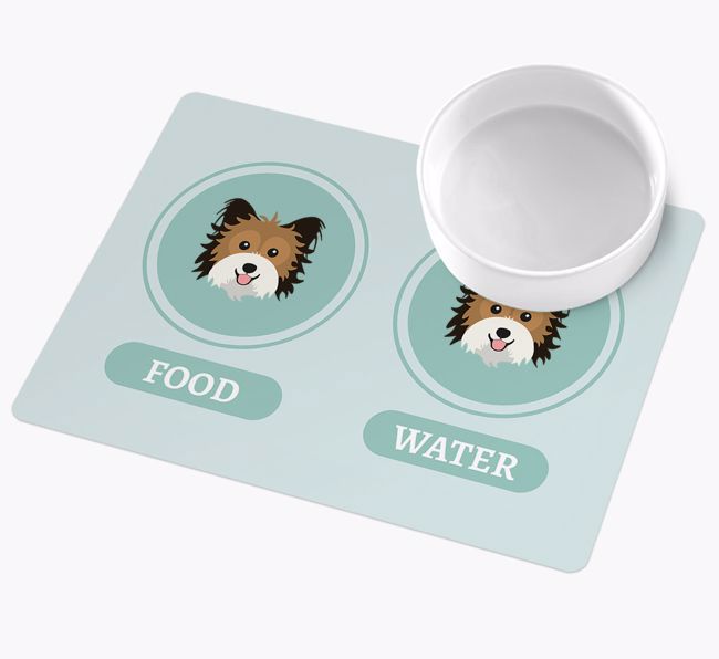 Yappicons: Personalised {breedFullName} Wipe Clean Feeding Mat