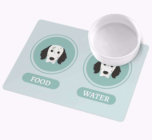 Yappicons: Personalised {breedFullName} Wipe Clean Feeding Mat