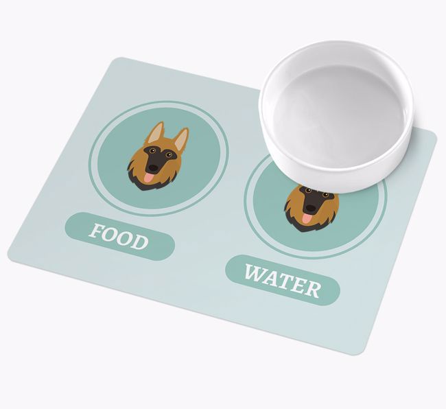 Yappicons: Personalised {breedFullName} Wipe Clean Feeding Mat