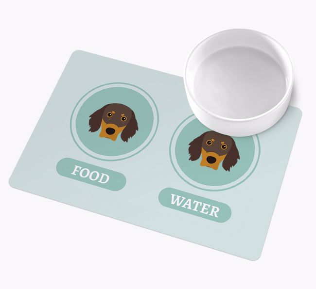 Yappicons: Personalized {breedFullName} Wipe Clean Feeding Mat