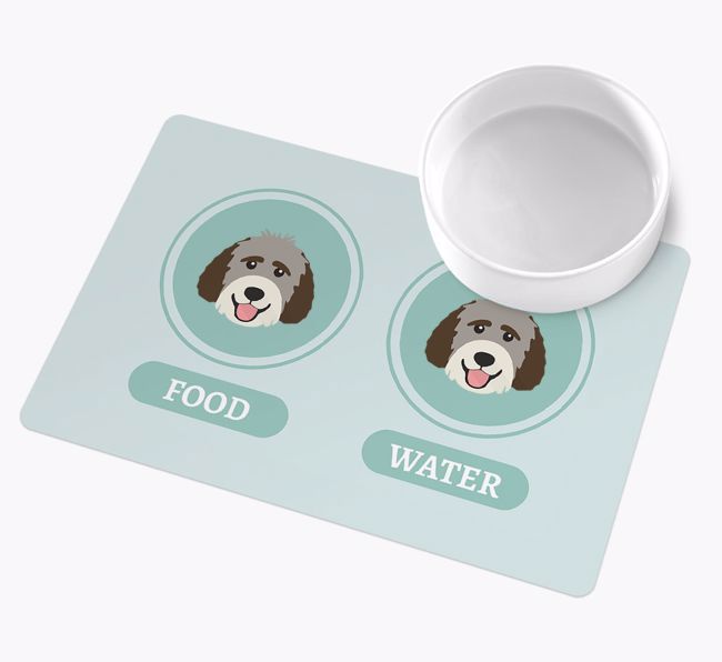 Yappicons: Personalized {breedFullName} Wipe Clean Feeding Mat