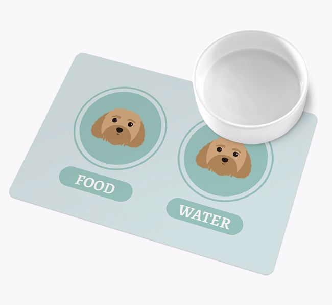 Yappicons: Personalized {breedFullName} Wipe Clean Feeding Mat