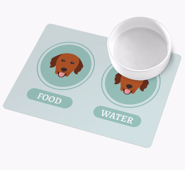 Yappicons: Personalised {breedFullName} Wipe Clean Feeding Mat