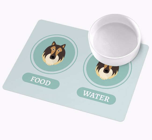 Yappicons: Personalised {breedFullName} Wipe Clean Feeding Mat