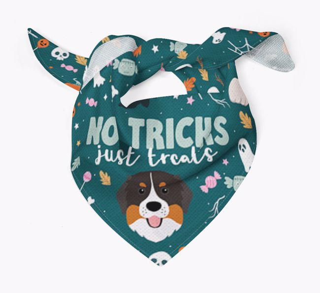 Personalised 'No Tricks Just Treats' Bandana for your {breedFullName}