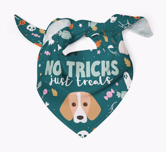 Personalised 'No Tricks Just Treats' Bandana for your {breedFullName}