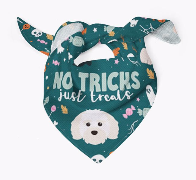 Personalised 'No Tricks Just Treats' Bandana for your {breedFullName}