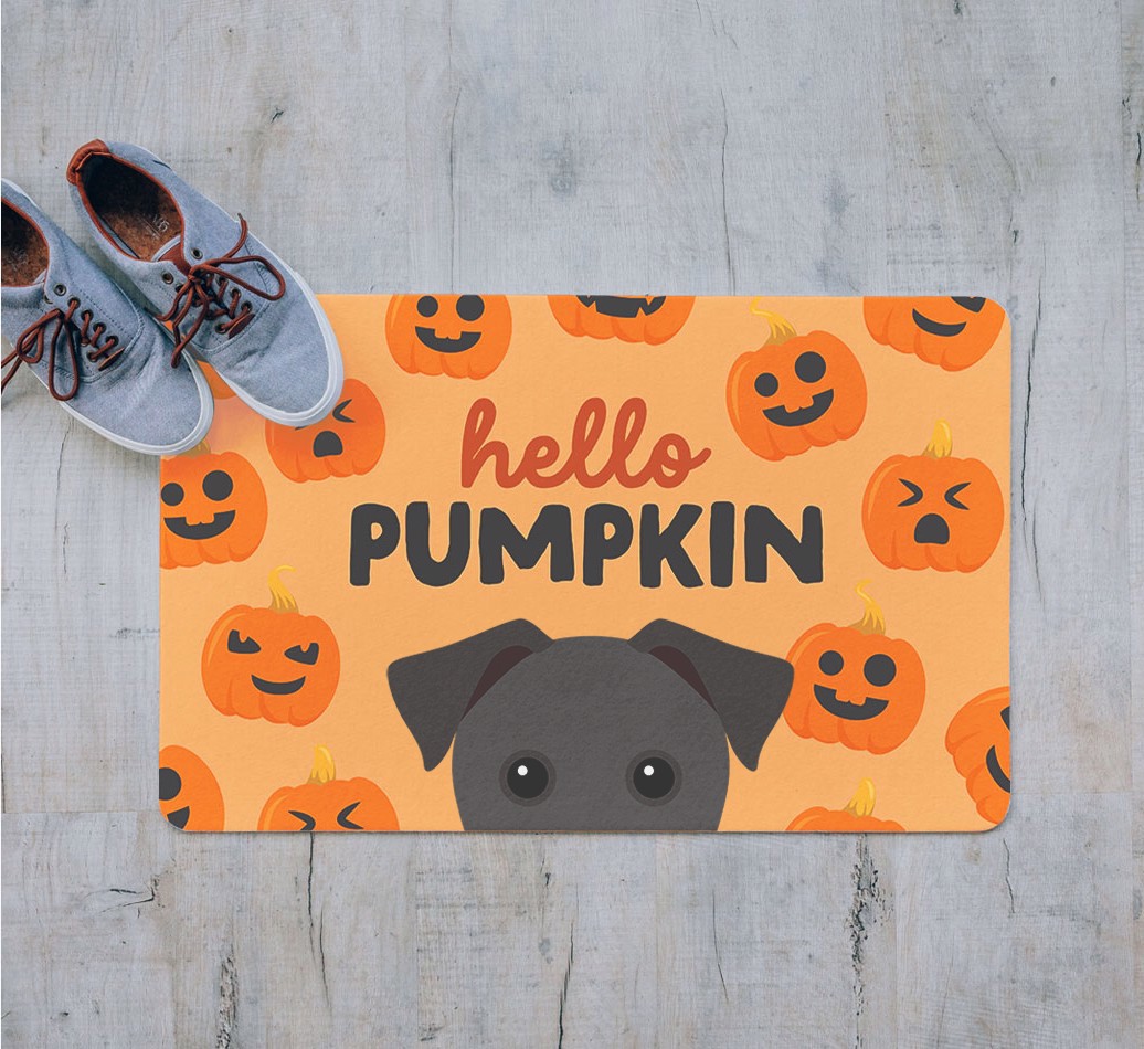 Hello Pumpkin: Personalised {breedFullName} Door Mat