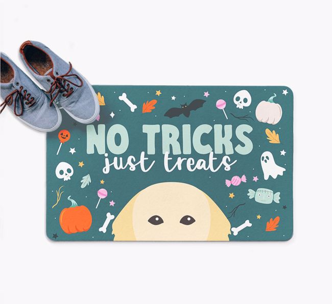 No Tricks Just Treats: Personalised {breedFullName} Doormat