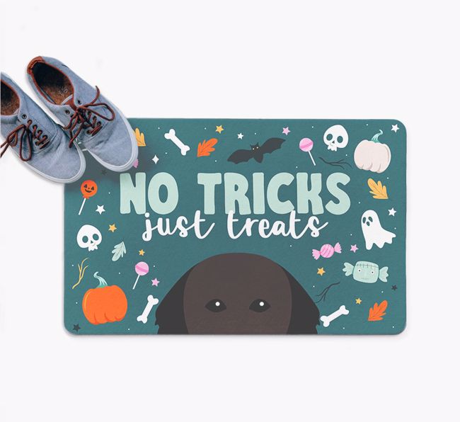 No Tricks Just Treats: Personalised {breedFullName} Doormat