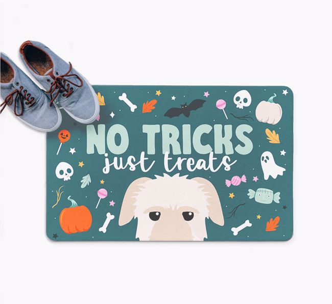 No Tricks Just Treats: Personalised {breedFullName} Doormat